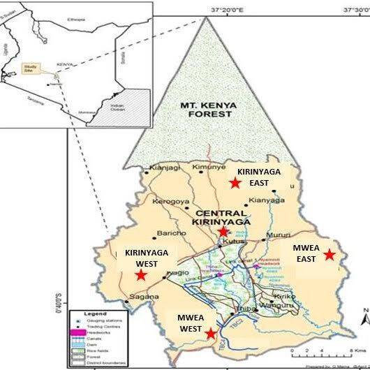 List of Sub Counties in Kirinyaga county