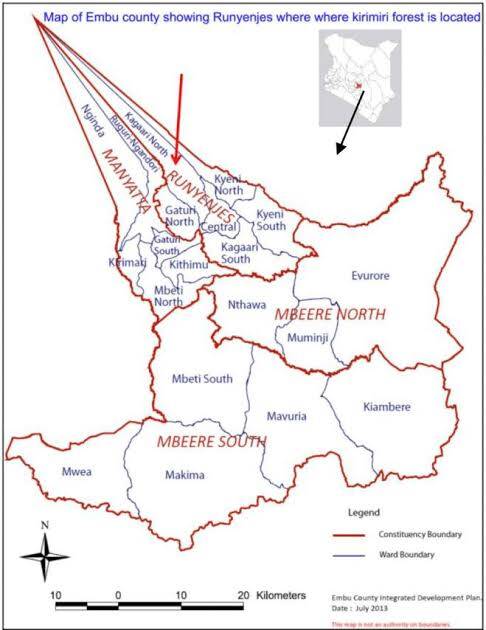 List of Sub Counties in Embu county