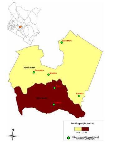 List of Sub Counties in Nyeri county