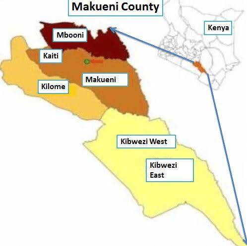 List of Sub Counties in Makueni county