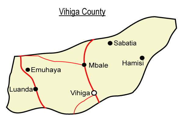 List of Sub Counties in Vihiga county