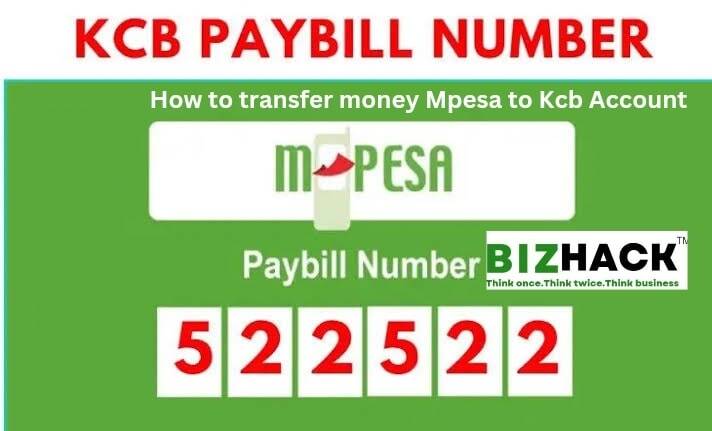 How to transfer money Mpesa to Kcb Account